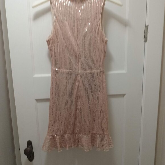 Rose Gold Sequined Formal Dress NWOT - Picture 2 of 7